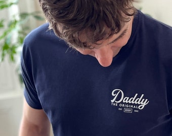 Personalised The Original Daddy T Shirt, Father's Day Gift For Him, Custom New Dad Gift, Birthday Gift For Grandad, Funny T Shirt For Dad