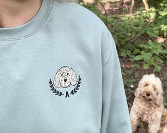 felpa personalizzata con il tuo cane, maglione personalizzato per cani, felpa per animali domestici, maglione cockerpoo, regalo per amanti dei cani, felpa con razza di cane