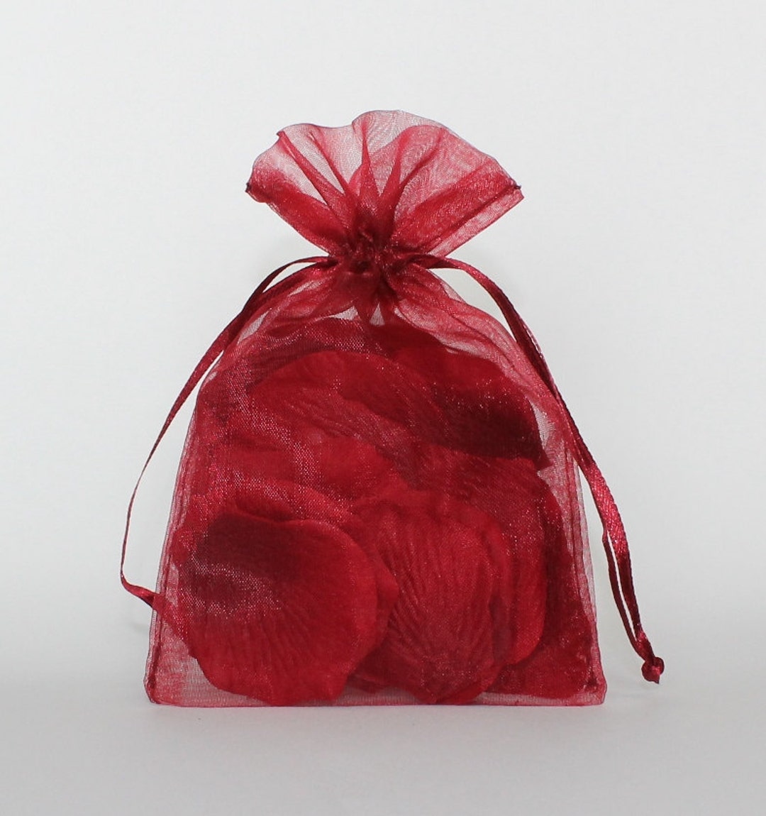 100pcs 6x9 Inches Drawstring Organza Candy Bags