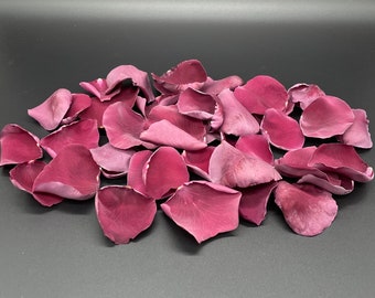 Freeze Dried Rose Petals, Burgundy, 5 cups of REAL rose petals, perfectly preserved