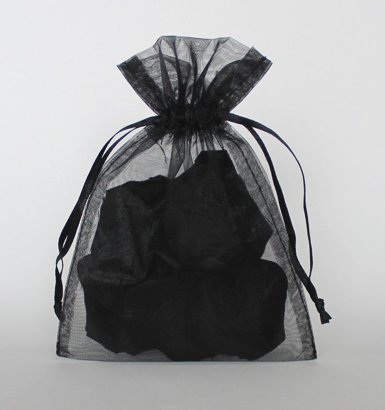 Organza Gift Bags, Sheer Favor Bags with Drawstring for Packaging, Choose from 20 colors, pack of 50 zdjęcie 2