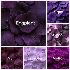 Silk Rose Petals, 1000 petals, Purples