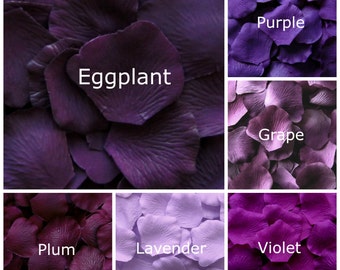 Silk Rose Petals, 1000 petals, Purples