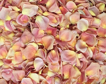 Freeze Dried Rose Petals, Peach, REAL rose petals, perfectly preserved