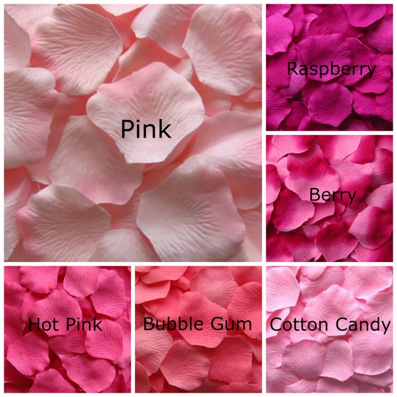 Petali di rosa in seta, 3000 petali, rosa -  Italia