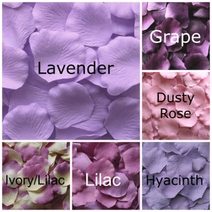 Lavender Silk Rose Petals, 300 petals