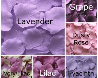 Lavender Silk Rose Petals, 300 petals