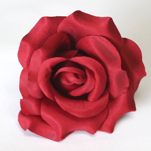 Silk Rose Heads 12pcs Red Artificial Flowers Etsy
