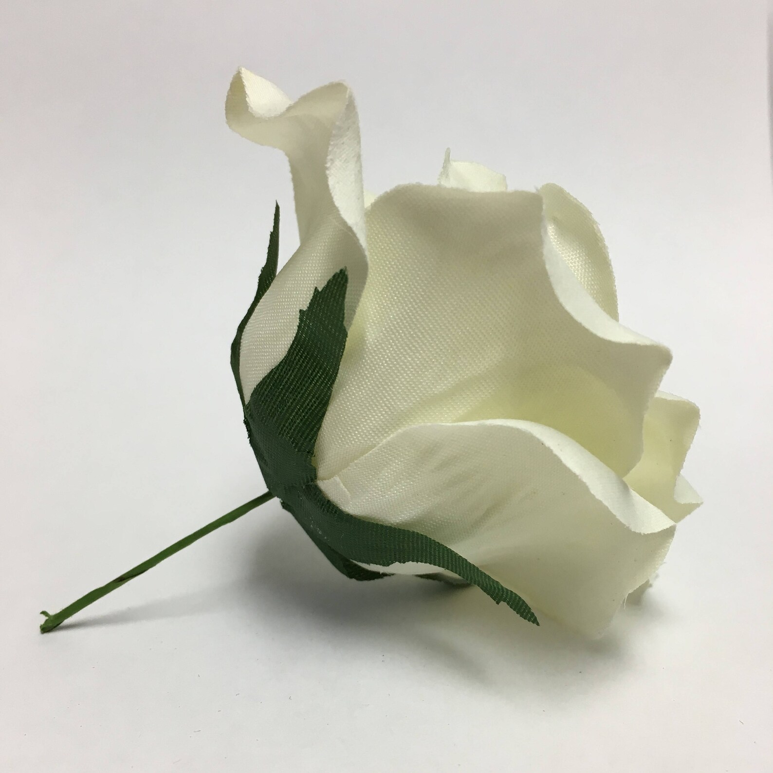 Silk Rose Heads 12pcs Ivory Artificial Flowers Etsy