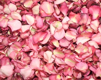 Rose Petals, Assorted Pink Pathway, 64 cups of REAL freeze dried rose petals, All Natural and Biodegradable, Perfectly Preserved in the USA