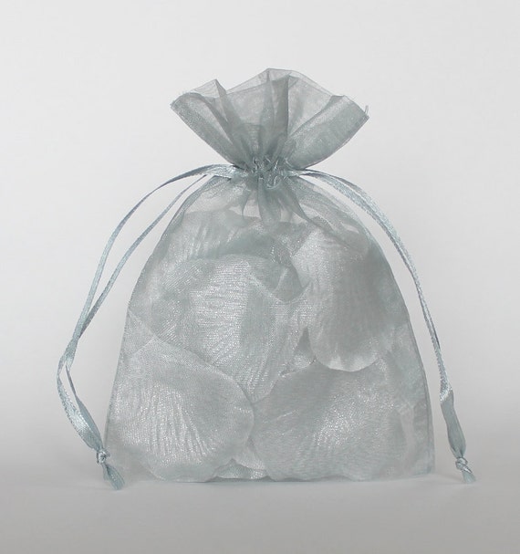 Organza Gift Bags Silver Sheer Favor Bags With Drawstring for Packaging Pack of 50 Etsy Australia