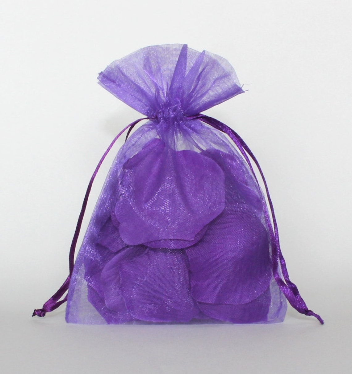 Organza Gift Bags Purple Sheer Favor Bags With Drawstring for Etsy
