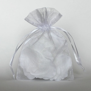 Organza Gift Bags, Sheer Favor Bags with Drawstring for Packaging, Choose from 20 colors, pack of 50 image 1