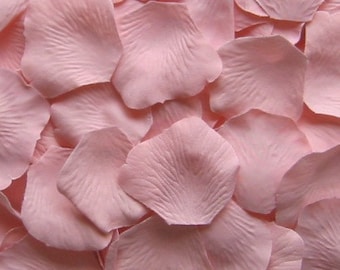 Blush Pink Silk Rose Petals, 1,000 petals