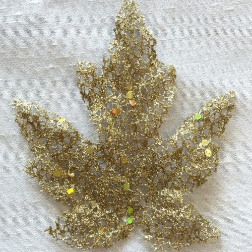 Gold Metallic Leaves Set of 12 Leaves 5 Inches Tall Etsy