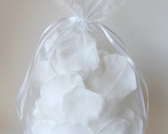 Organza Gift Bags, 8x12 Sheer Favor Bags with Drawstring for Packaging, pack of 50