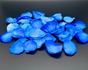 Freeze Dried Rose Petals, Blue, 50 cups of REAL rose petals, perfectly preserved
