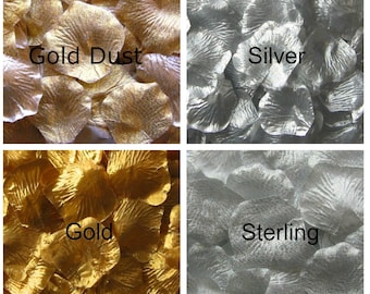 Metallic Silk Rose Petals, 300 petals
