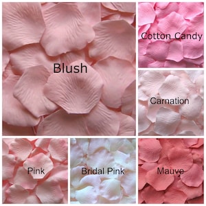 Silk Rose Petals, 1,200 Pale Pink Petals