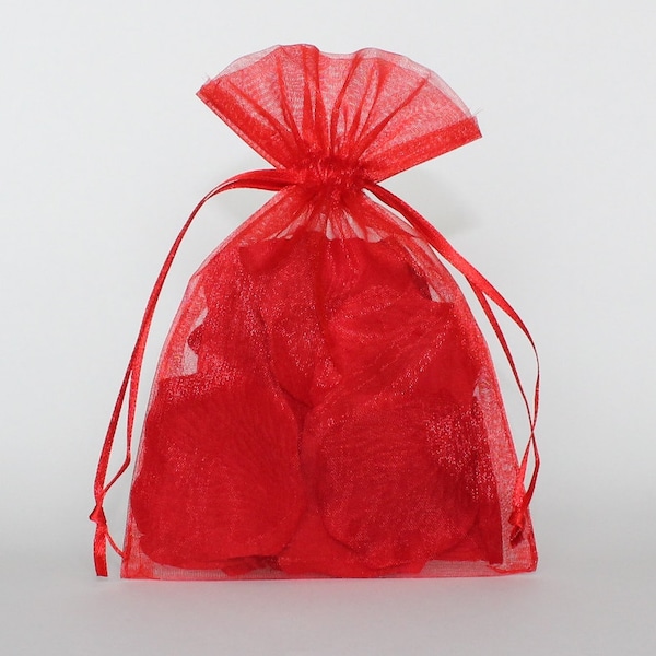Red Organza Bags Etsy