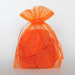 Organza Gift Bags, Sheer Favor Bags with Drawstring for Packaging, Choose from 20 colors, pack of 50 image 6