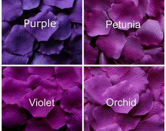 Silk Rose Petals, 1,200 Vibrant Purple petals