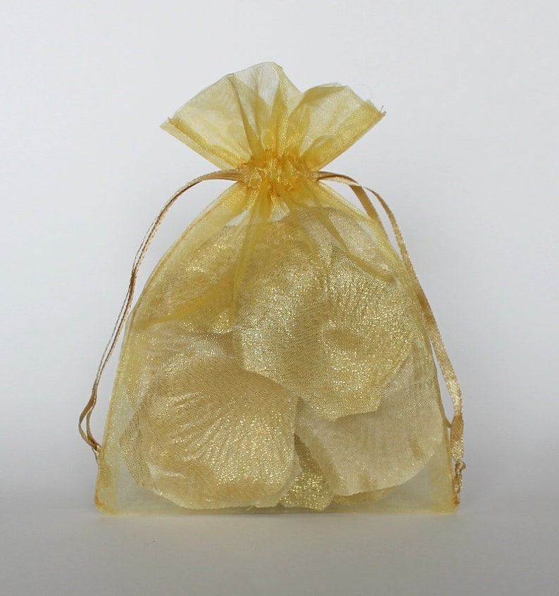 Organza Gift Bags, Sheer Favor Bags with Drawstring for Packaging, Choose from 20 colors, pack of 50 image 6