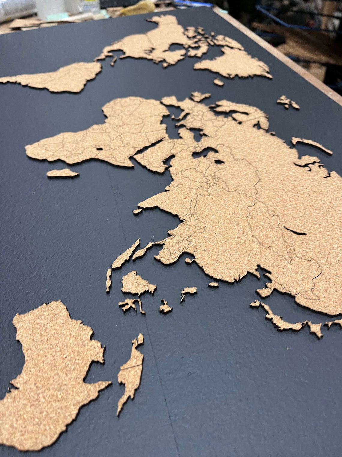 Push Pin World Travel Map - Etsy