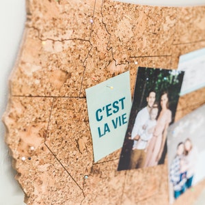 Engraved Cork US Travel Map: Adventure Decor image 9