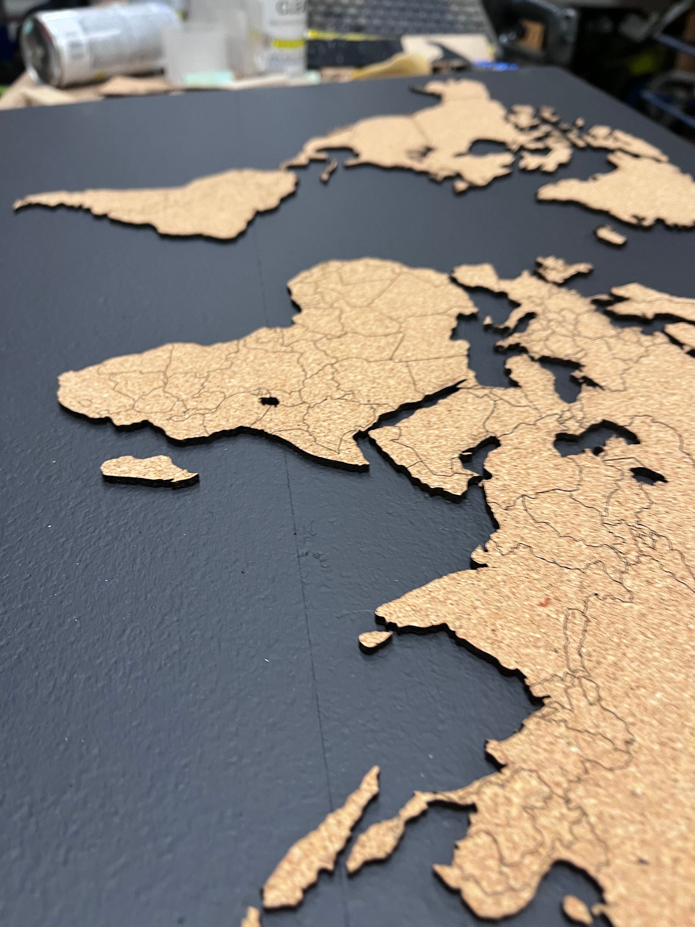 Push Pin World Travel Map - Etsy