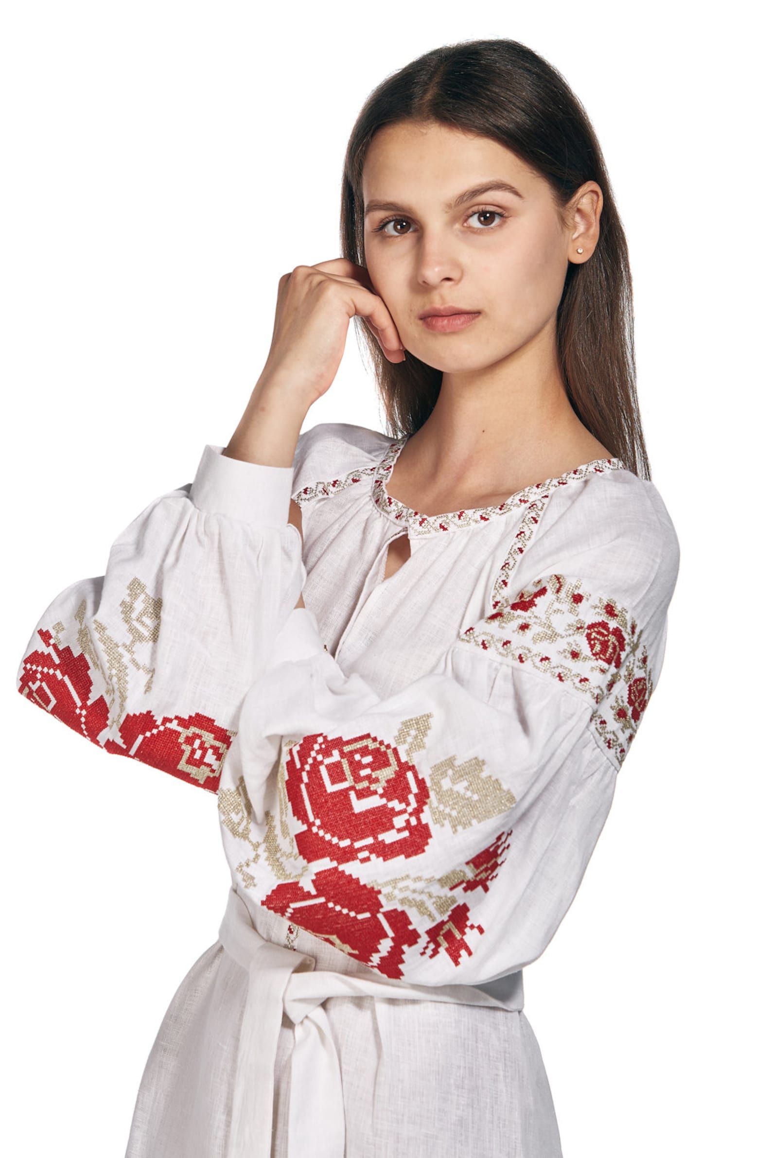 Ukrainian dress embroidered dress linen dress embroidery Etsy