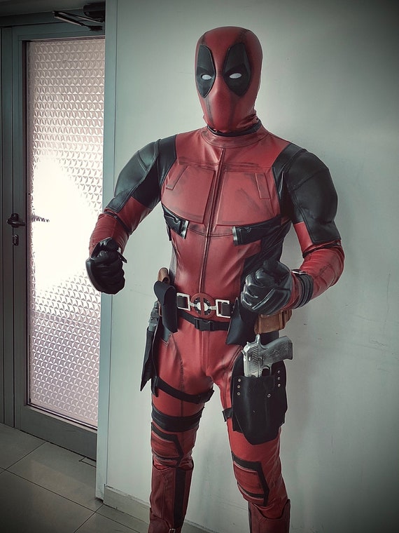 Deadpool Costume And Mask Deadpool Cosplay Costume Made To Etsy