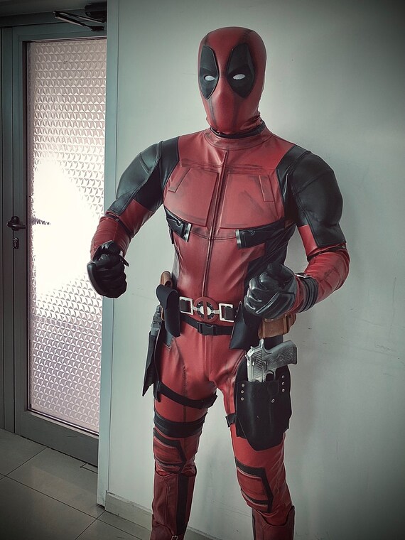 Deadpool Costume And Mask Deadpool Cosplay Costume Made To Etsy Deadpool Costume And Mask Deadpool Cosplay Costume Made To Etsy