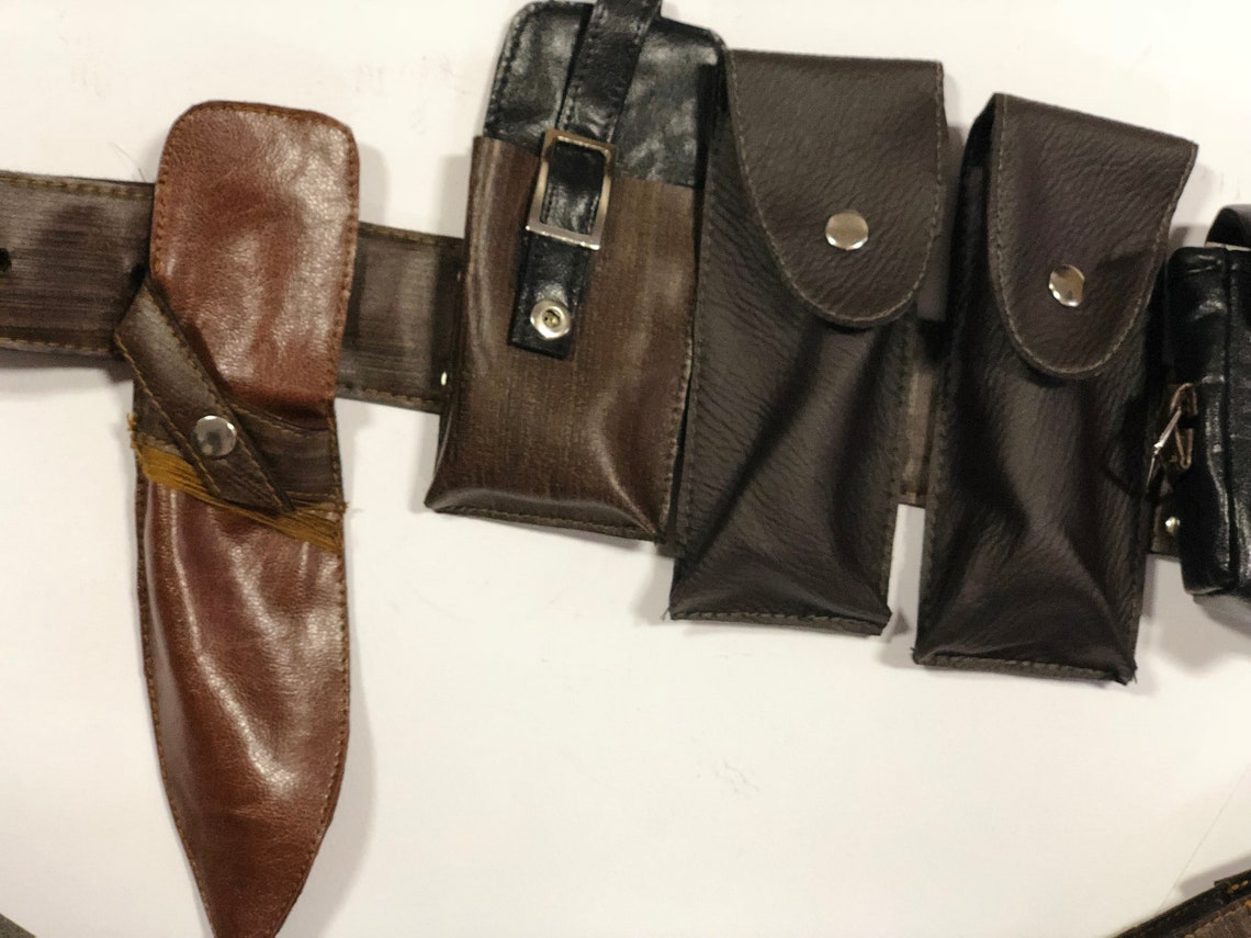 Leather Belt Ammo Pouch Single Belt Pouch Military Gun Etsy