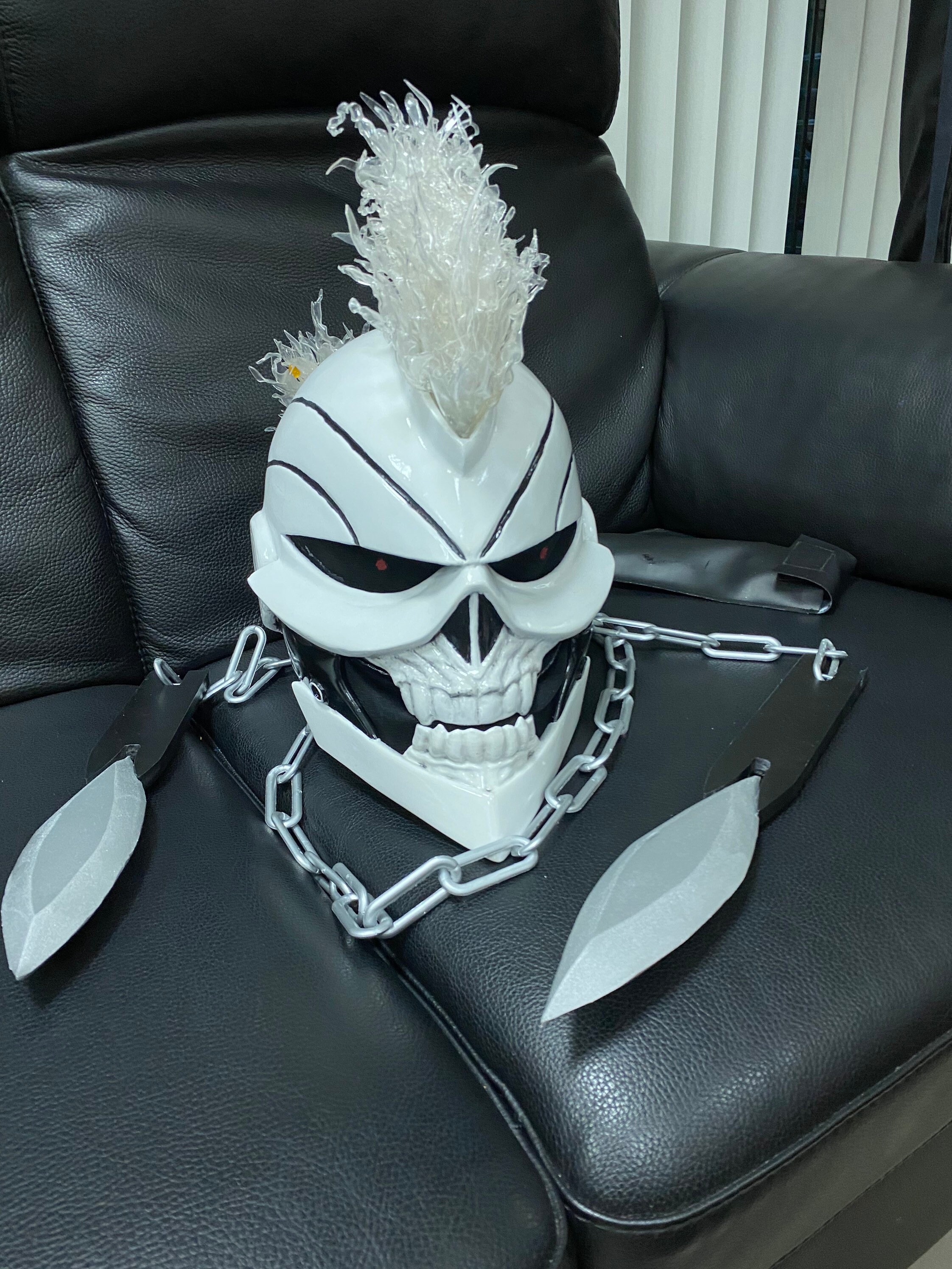 Ghost Rider Helm Maske Mit Waffen Payment Plan Verfugbar Etsy