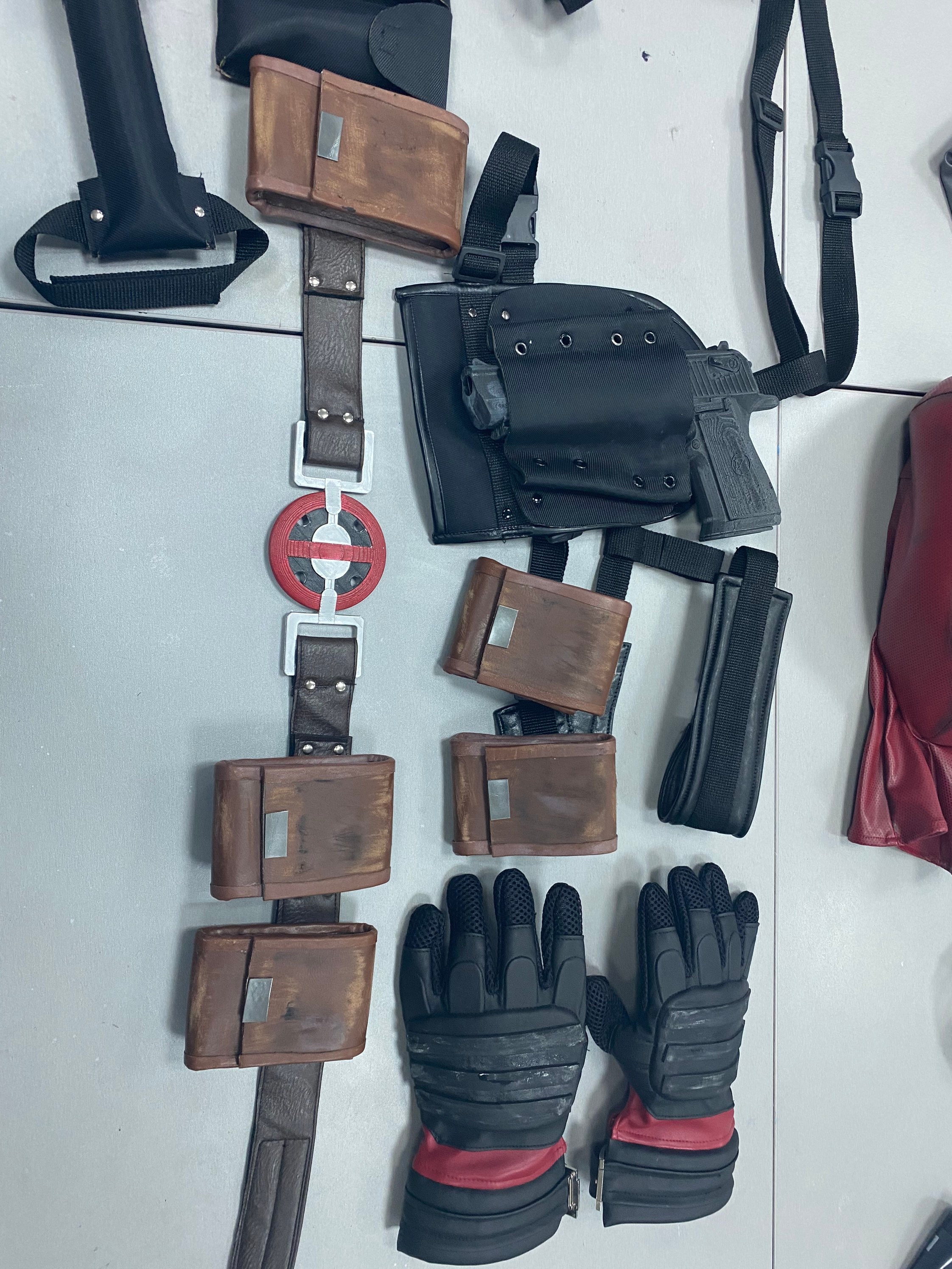 Deadpool 2 suit accessories holsters belts pouches clasp | Etsy