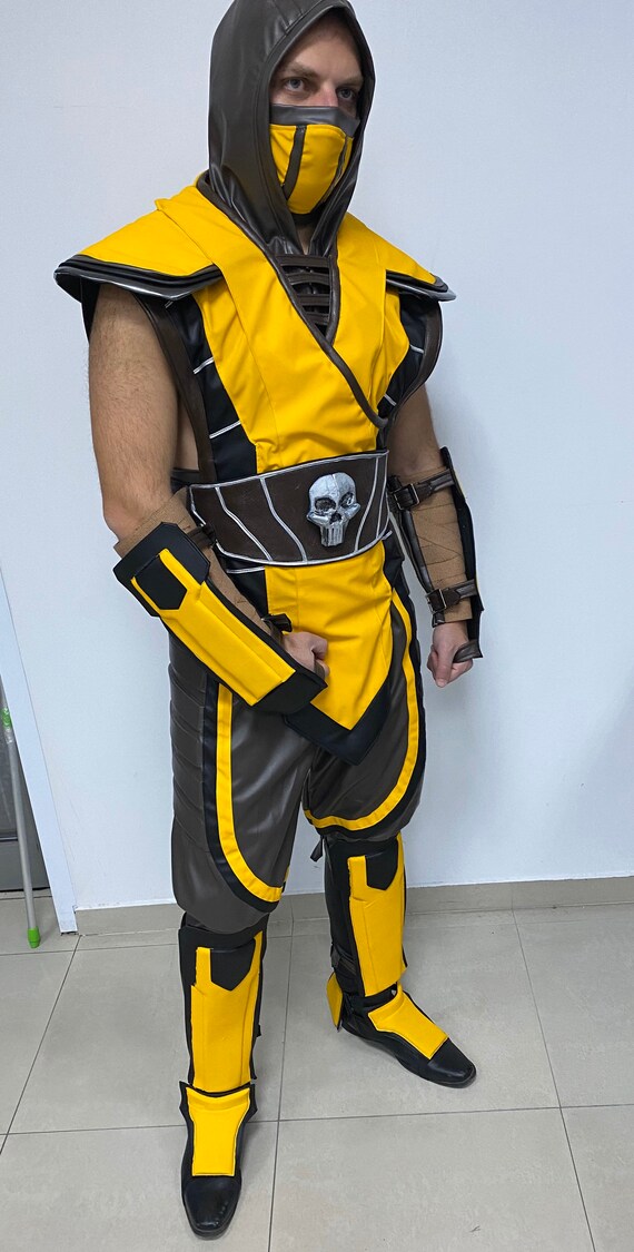 Mortal Kombat Skorpion Cosplay Kostum Etsy