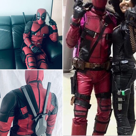 Deadpool Costume Deluxe Deadpool Cosplay Costume Made To Individual Measurementsdeadpool Suit With Movie Mask