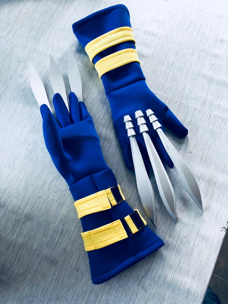 Wolverine X-men Cosplay Gloves With Nails/ Wolverine Nails | Etsy