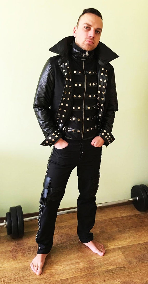 Rocker set for men/Rocker clothing/ Rocker clothes/Heavy metal Etsy