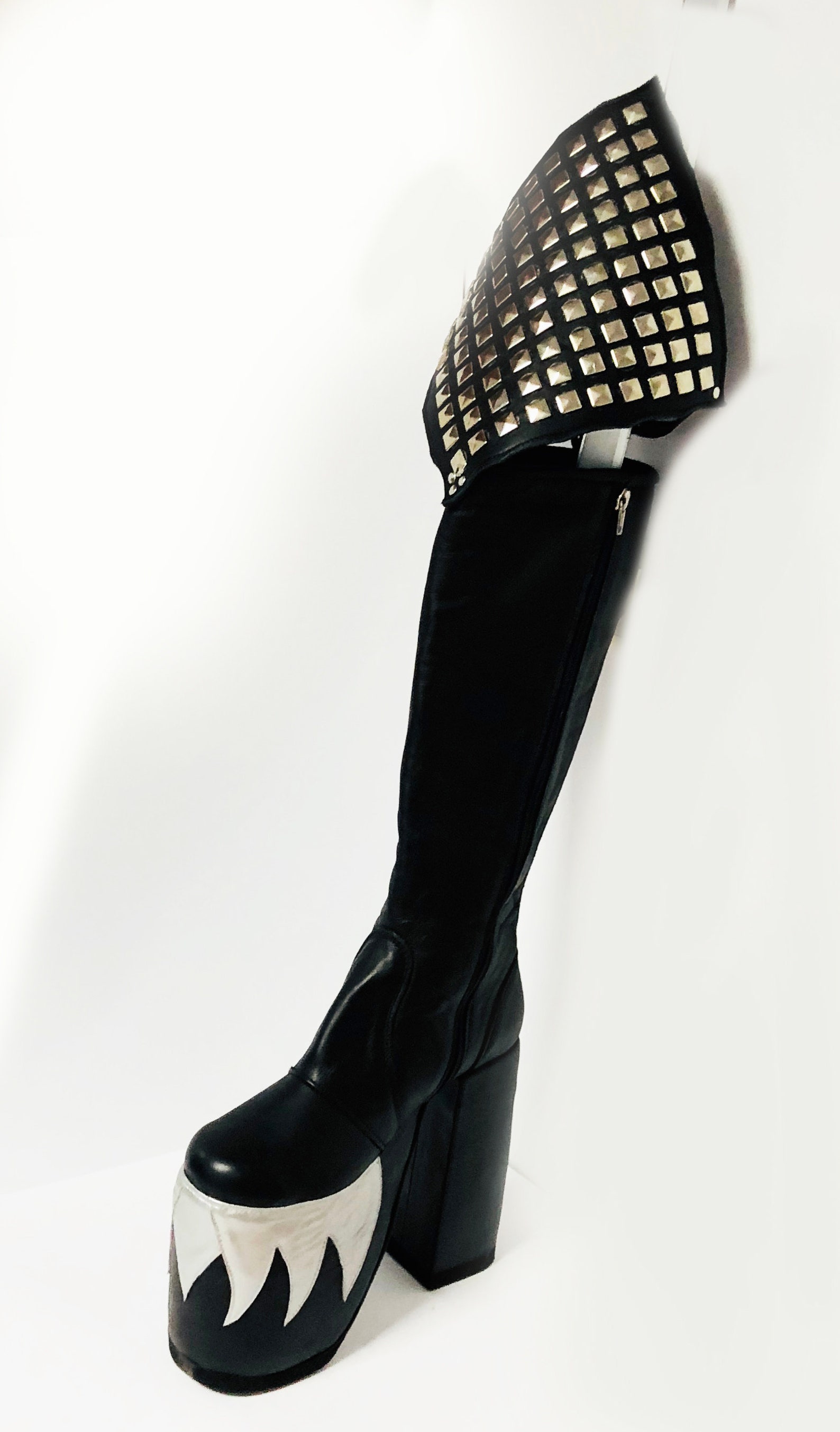 Gene Simmons inspired Boots from the Rock the Nation Tour / Etsy