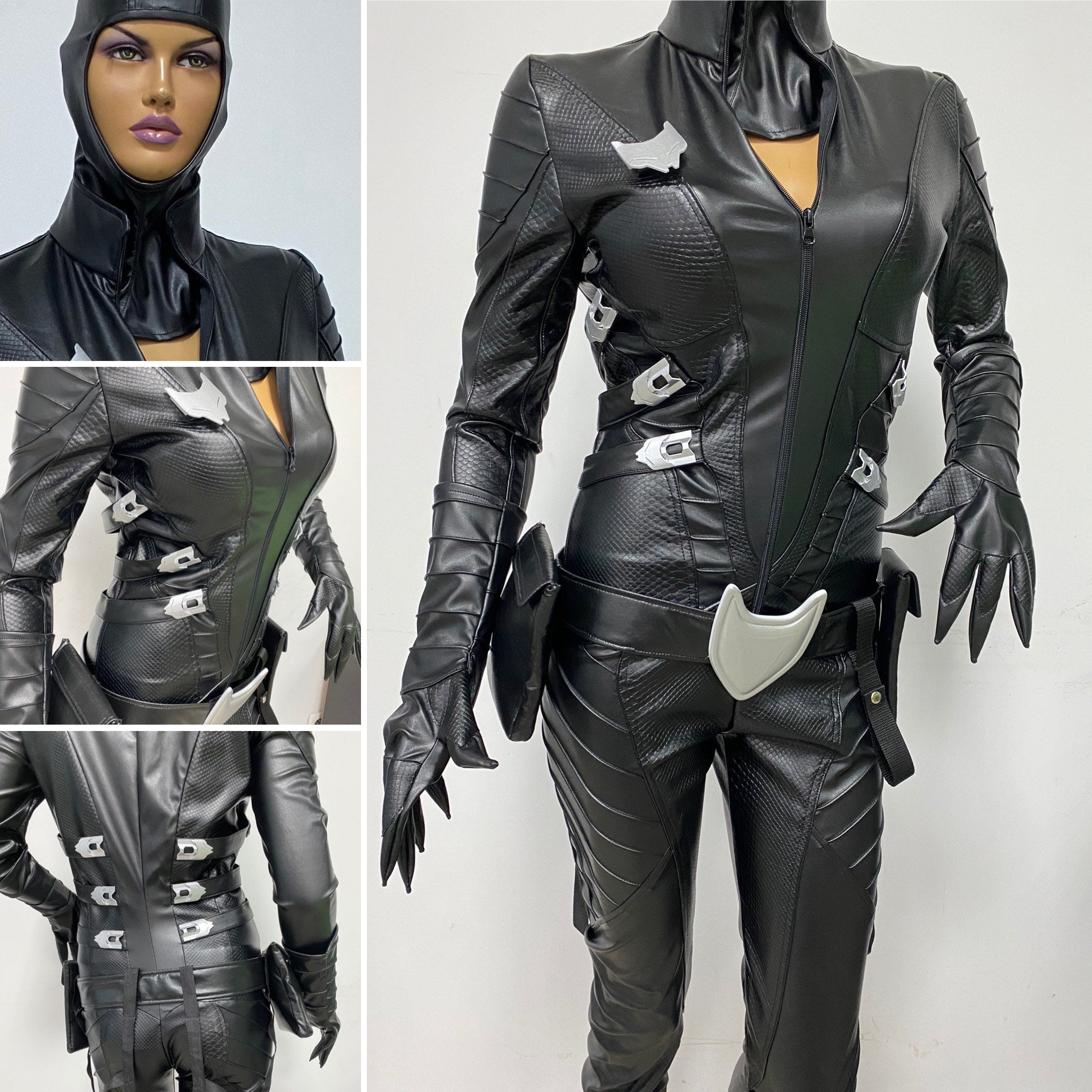 Catwoman custom commission suit gloves and bootsbelts Etsy