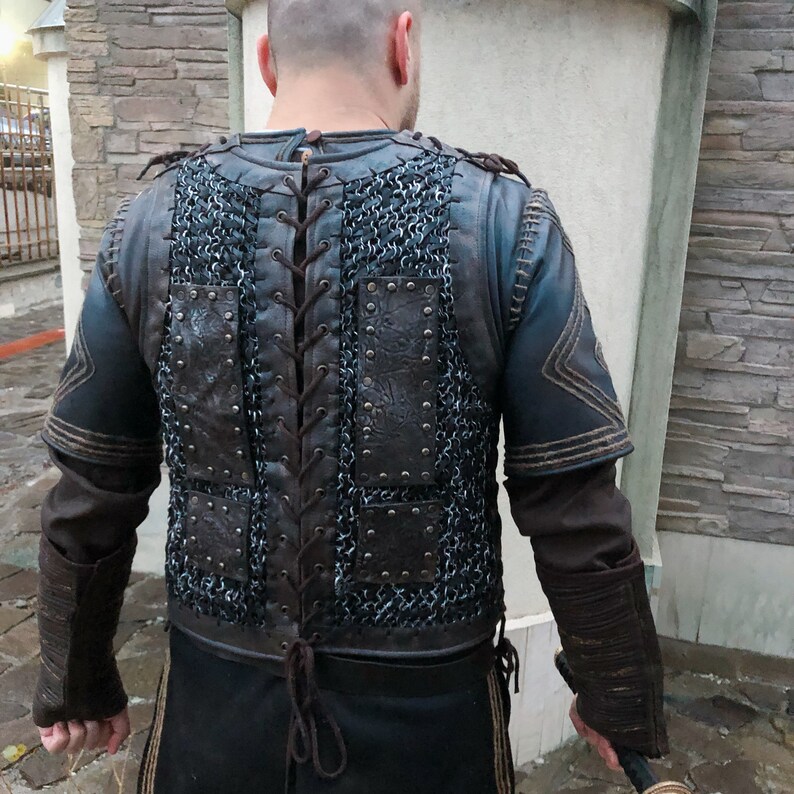 Ragnar Lothbrok Vest/ Vikings chainmail with tunic Etsy