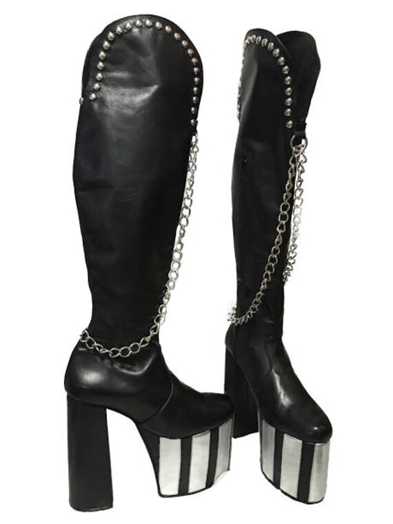 paul stanley platform boots
