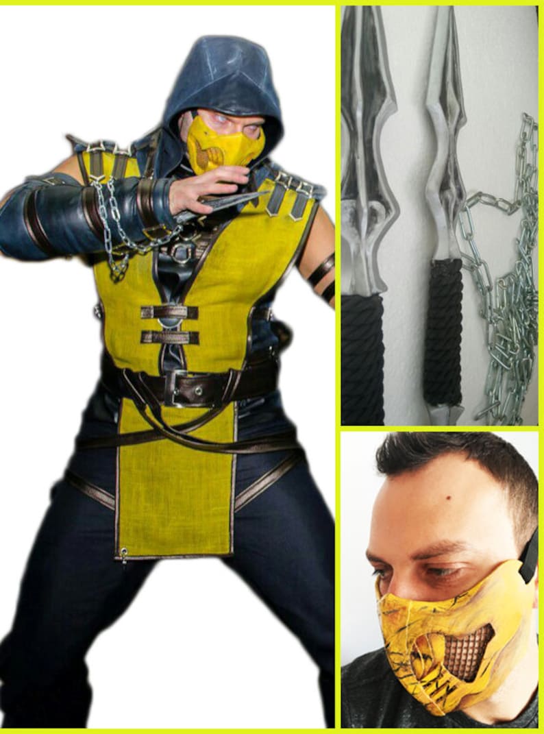 Disfraz De Scorpion De Mortal Kombat Para Niño Hábitos