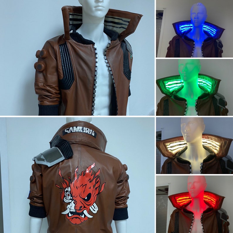 Cyberpunk Inspired Jacket Logo Light Up Attachable To | My XXX Hot Girl