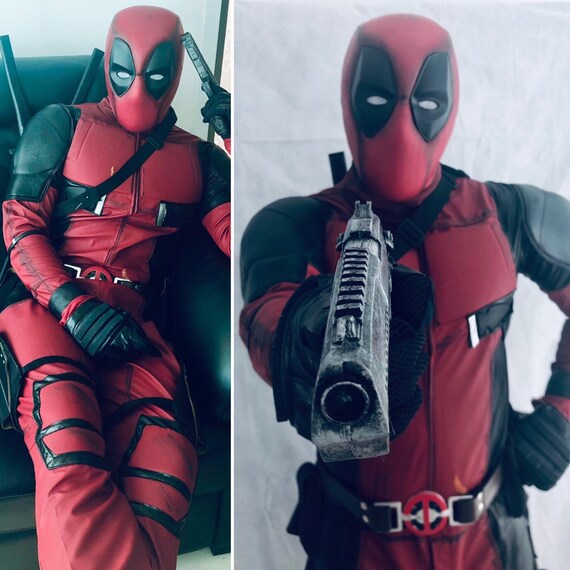 Deadpool Costume Deluxe Deadpool Cosplay Costume Made To Individual Measurementsdeadpool Suit With Movie Mask