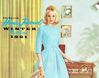 1960s Australian Home Journal Catalog [DIGITAL/PDF] Winter Fashions 1961