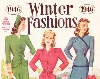 1940s Australian Home Journal Catalog [DIGITAL/PDF] Winter Fashions 1946