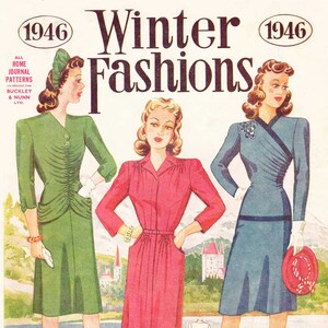 1940s Australian Home Journal Catalog [DIGITAL/PDF] Winter Fashions 1946